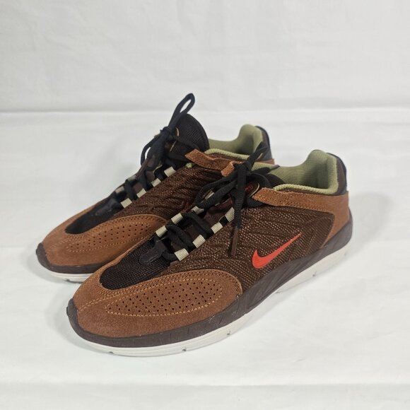 Nike SB Vertebrae Athletic Sneakers Men Size 6.5 Brown Low Top Lace Up New - Picture 1 of 10